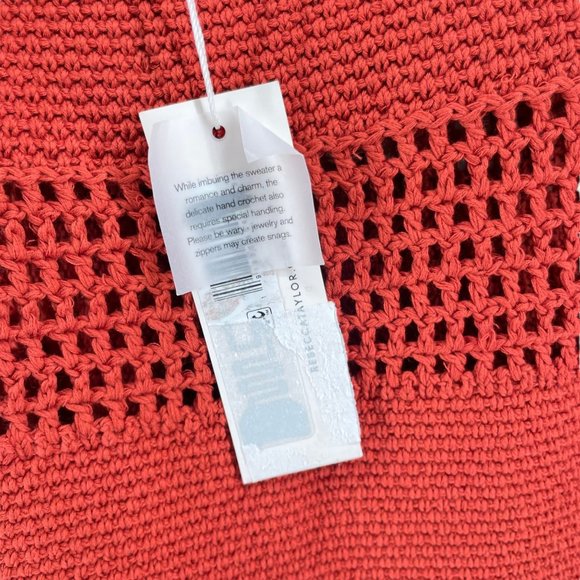 REBECCA TAYLOR Orange Crochet Dress - Picture 4 of 10